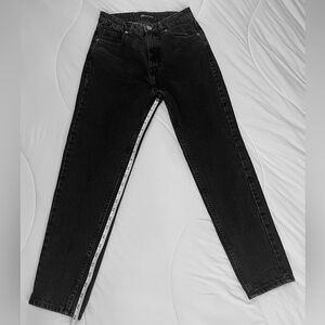 Zara Black Denim Mom Jeans - 4